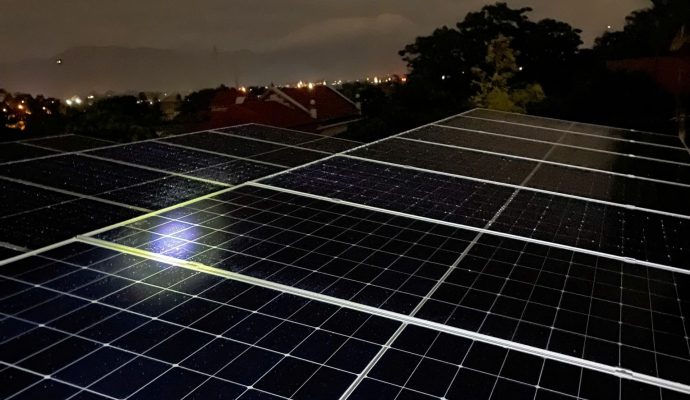 Hình ảnh hệ thống Điện mặt trời sau cơn bão Yagi