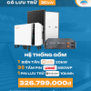 Hệ thống điện mặt trời có lưu trữ 20kW