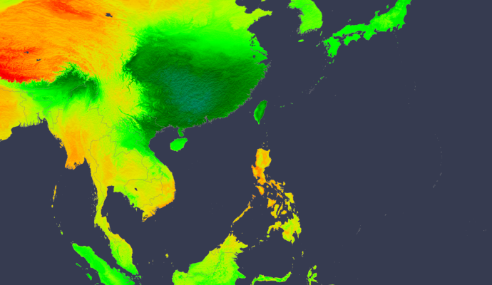 Average Daily GHI Asia Apr2026